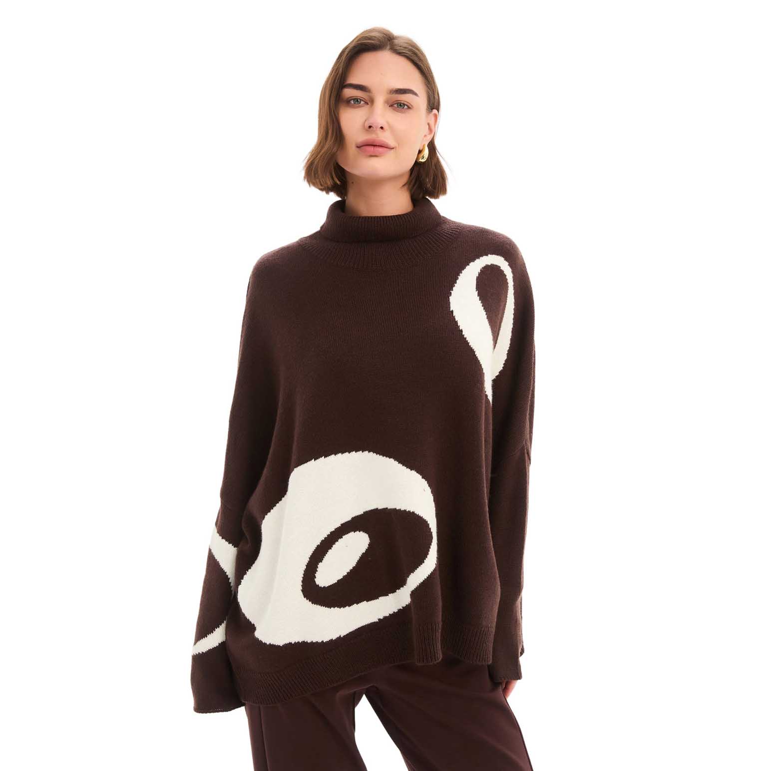 TIRELLI Retro Circle Print Knit